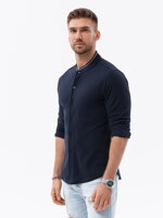 Men's shirt with long sleeves K542 - navy