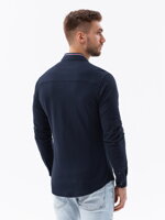 Men's shirt with long sleeves K542 - navy