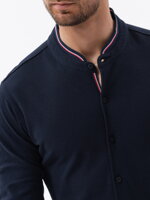 Men's shirt with long sleeves K542 - navy