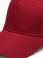 Men's cap H086 - dark red