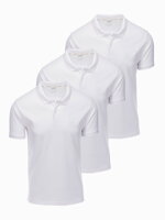 Men's t-shirt polo - white 3-pack Z28 V9