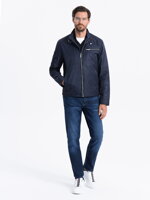 Men's mid-season jacket - navy C605
