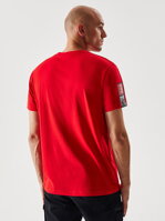 Men's printed T-shirt DKR 0122 S1834 - red