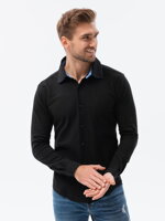 Men's shirt with long sleeves K540 - black