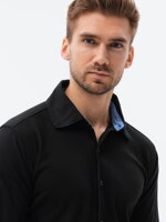 Men's shirt with long sleeves K540 - black