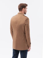 Men's mid-season coat C269 - dark beige