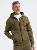 Men's set hoodie + pants - dark olive V4 Z60