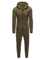 Men's set hoodie + pants - dark olive V4 Z60