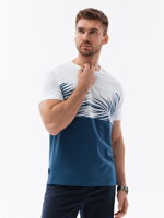 Men's printed t-shirt - dark blue V13 S1641