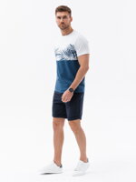 Men's printed t-shirt - dark blue V13 S1641