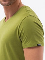Men's plain t-shirt S1369 - olive
