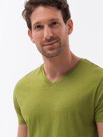 Men's plain t-shirt S1369 - olive