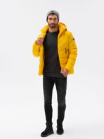Men's winter jacket C519 - yellow