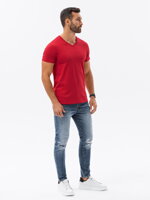 Men's plain t-shirt S1369 - red
