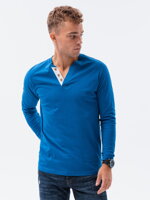Men's plain longsleeve L133 - blue