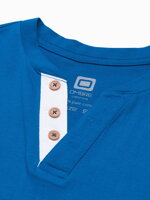 Men's plain longsleeve L133 - blue