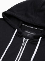 Men's zip-up sweatshirt B977 - black V