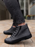 Men's ankle shoes T352 - dark grey