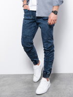 Men's pants joggers P1056 - blue