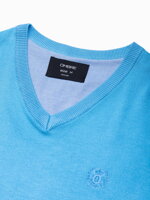 Men's sweater E191 - light blue