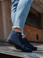Men's ankle shoes T352 - navy