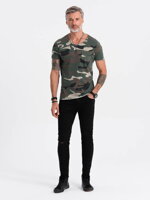 Men's t-shirt - khaki-camo S1624
