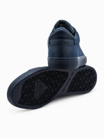 Men's high-top trainers T351 - navy
