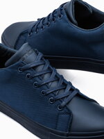 Men's high-top trainers T351 - navy