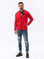 Men's zip-up sweatshirt B1071 - red