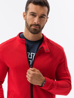 Men's zip-up sweatshirt B1071 - red