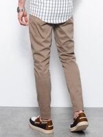 Men's pants chinos P1059 - dark beige