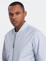 Men's mid-season bomber jacket C439 - steel