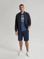 Men's printed T-shirt ASSAJ VII S1816 - navy melange