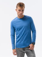 Men's plain longsleeve L131 - dark blue