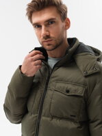 Men's winter jacket  C518- olive