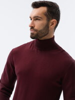 Men's sweater E179 - dark red