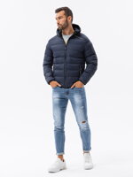 Men's Autumn quilted jacket C451 - navy