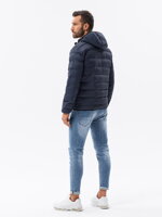 Men's Autumn quilted jacket C451 - navy