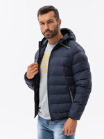 Men's Autumn quilted jacket C451 - navy