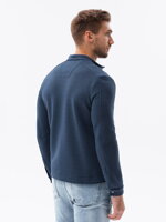 Men's zip-up sweatshirt C453 - navy