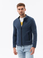 Men's zip-up sweatshirt C453 - navy