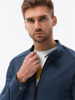Men's zip-up sweatshirt C453 - navy