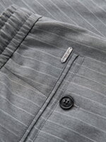 Men's pants with elastic waistband - dark grey V1 OM-PACP-0130