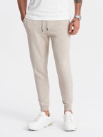 Men's sweatshirt set hoodie + pants - cream melange V1 Z61