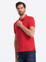 Men's plain polo shirt S1374 - red