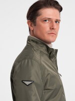 Men's mid-season jacket - khaki C605