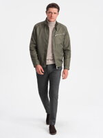 Men's mid-season jacket - khaki C605