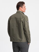 Men's mid-season jacket - khaki C605
