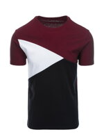 Men's tri-color t-shirt - black V5 S1640