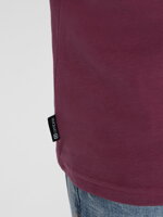 Men's cotton t-shirt with pocket - dark pink V5 S1743